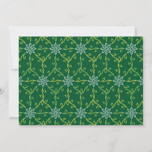 Carte Floral décoratif Motif sans couture