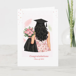 Carte Floral Graduation Card – Congratulations Class of 