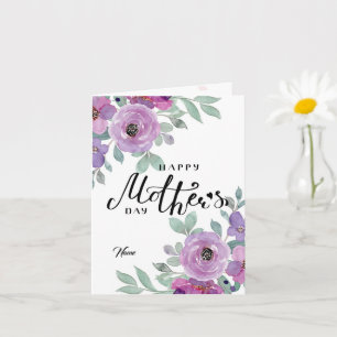 Carte Floral Happy Mother's Day Card