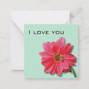 Carte Floral I Love You