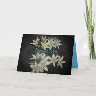 Carte Floral Joyeux Pâques Rejoice Lily Cluster