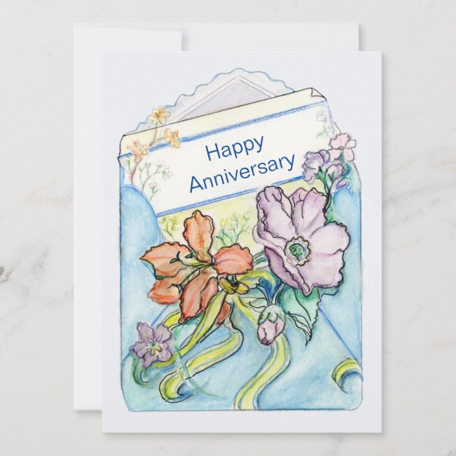 Carte Floral Livraison Plat Personnaliser (Devant)