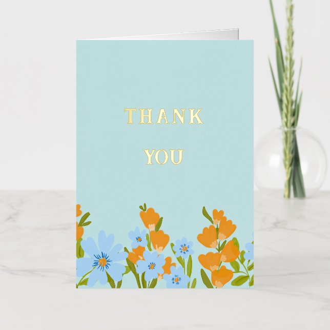 Carte Floral Merci (Recto)