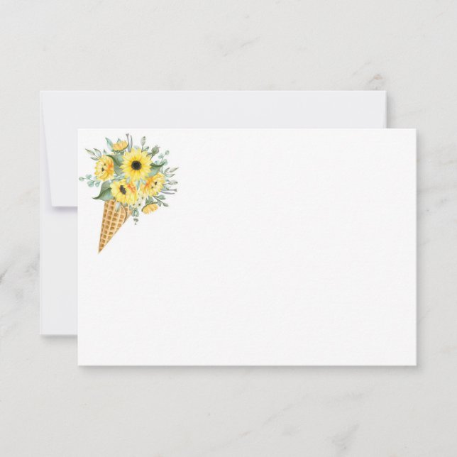 Carte Floral Note (Devant)
