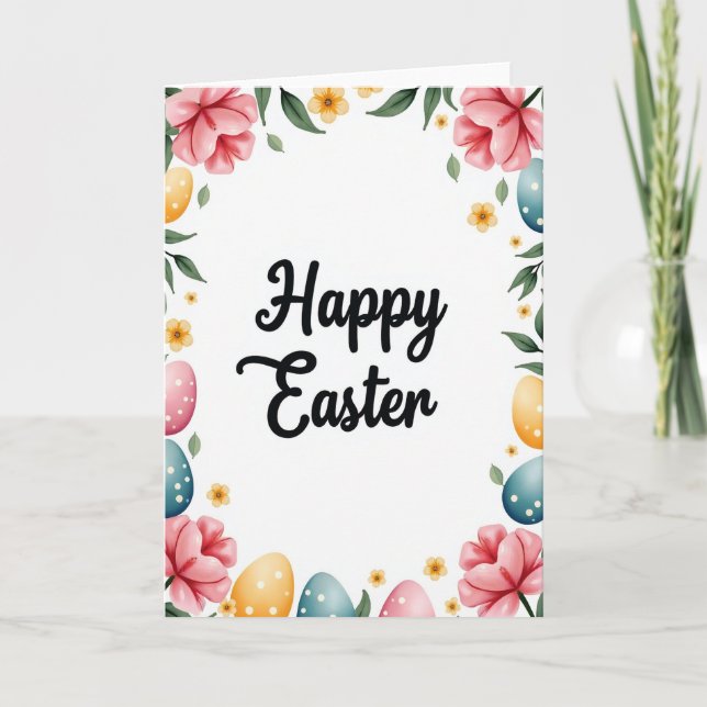Carte Floral Polka Dot Spring Card (Devant)