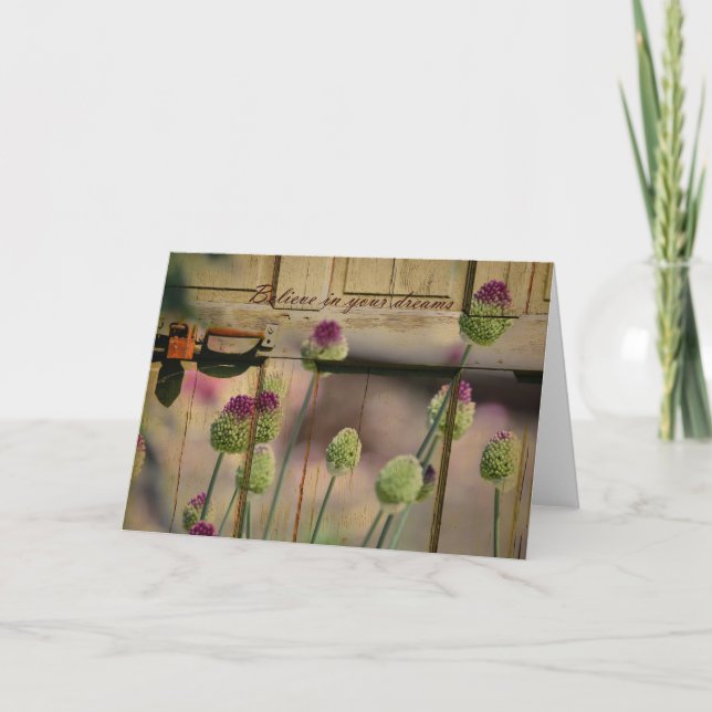 Carte Floral rustique inspiré (Devant)