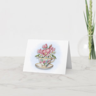 Carte Floral Teacup Note