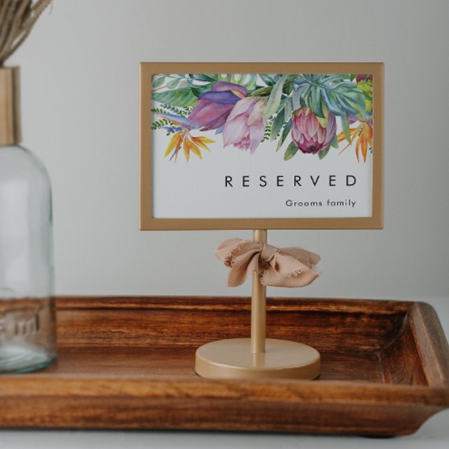 Carte Floral tropical coloré | Connexion réservée (Créateur téléchargé)