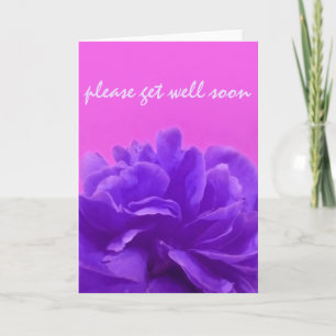 Carte Floral Violet S'Il Vous Plaît Bien Se Bien Bientôt
