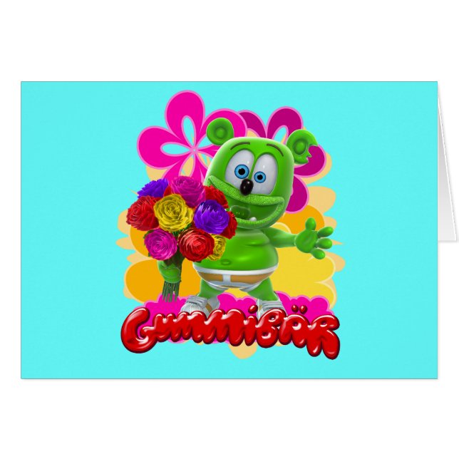 Carte florale de Gummibär (Devant horizontal)