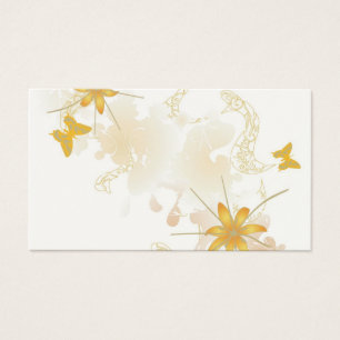 Carte florale de profil