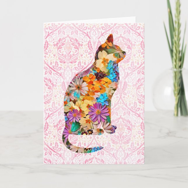 Carte florale de style vintage (Devant)