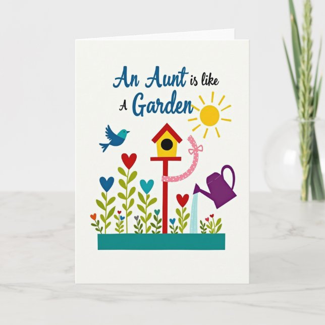 Carte florale de tante Garden (Devant)