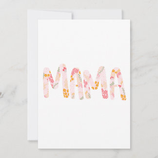 Carte Florale Mama