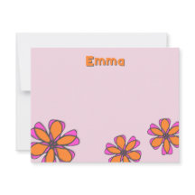 Carte florale moderne moyenne