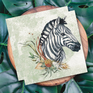 Carte Florale Zebra