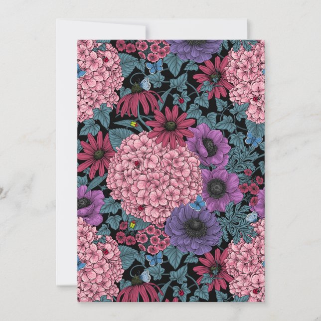 Carte Floraux de jardin gras (Devant)