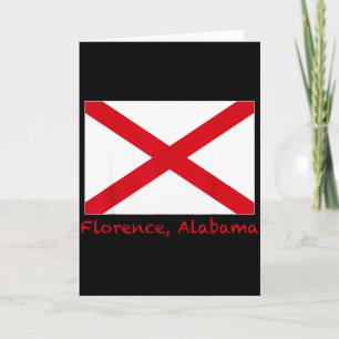 Carte Florence Alabama Usa Drapeau De L'État Souvenir 