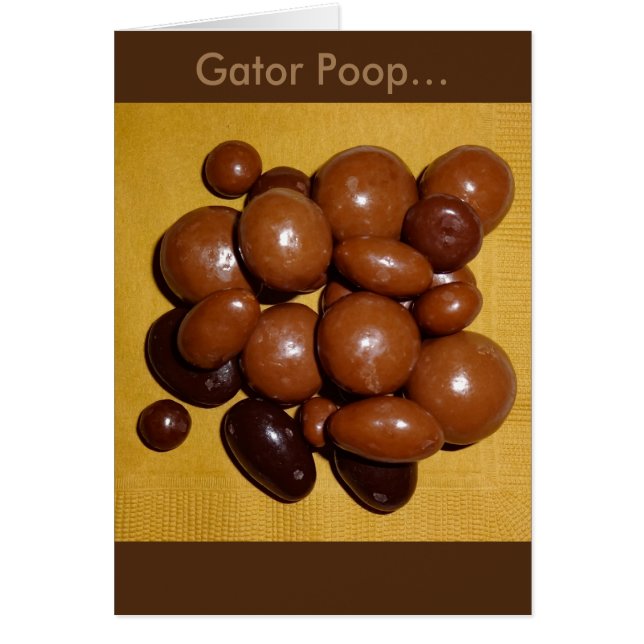 Carte Florida Gator Poop Chocolate Spécialités (Devant)