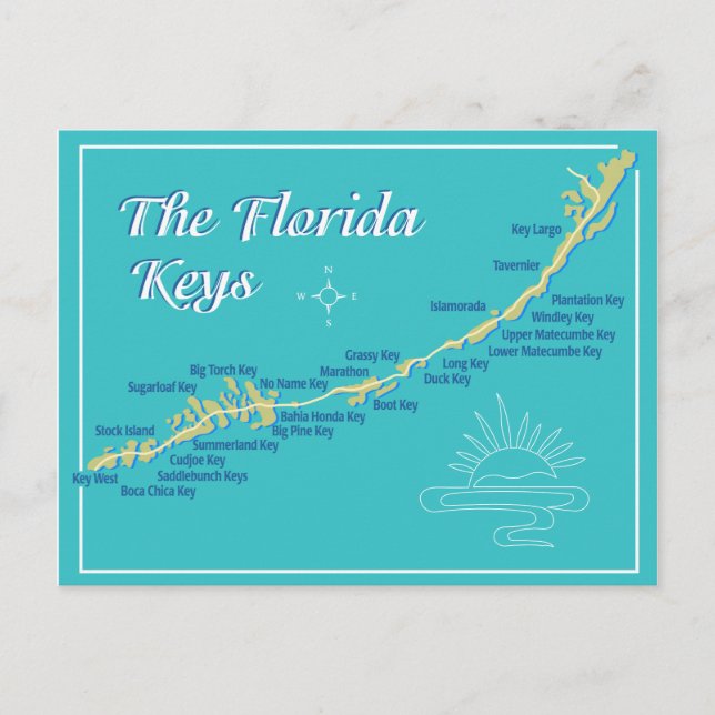Carte Florida Keys (Devant)
