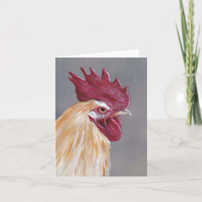 Carte Floride Rooster Bird Art Note (Devant)