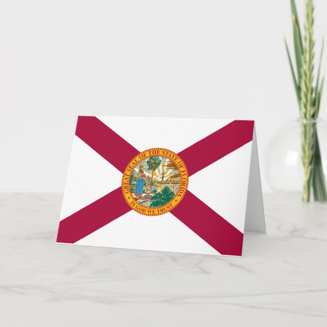 Carte Floridian Flag, Flag of Florida (Devant)
