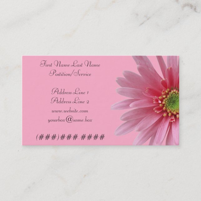 Carte Floriste (Devant)