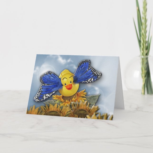 Carte Flotteur comme un papillon ! (Devant)