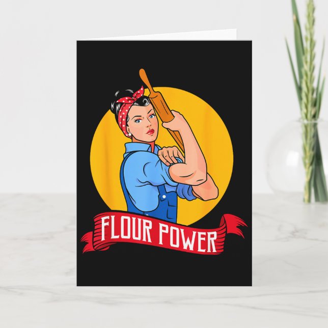 Carte Flour Wer - Funny Baking &amp; Pastry Baker - Baki (Devant)