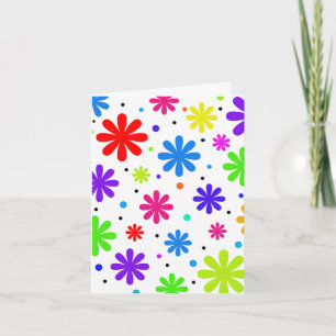 Carte Flower Bursts Happy Fun Jote Anniversaire pour n'i