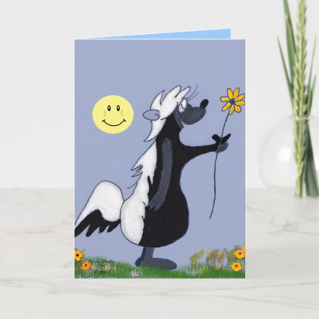 Carte Flower Child...Carte d'anniversaire. (Devant)