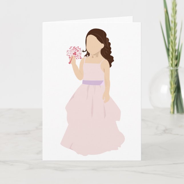 Carte Flower Girl (Devant)