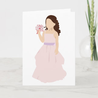 Carte Flower Girl
