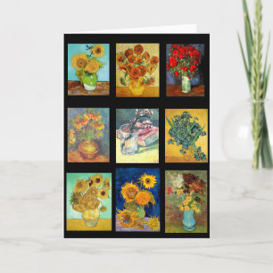 Carte Flower Paintings by Van Gogh, Fine Art,