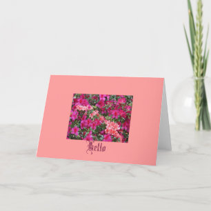 Carte Flower power