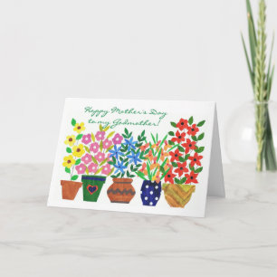 Carte Flower Power pour la Fête des mères pour une