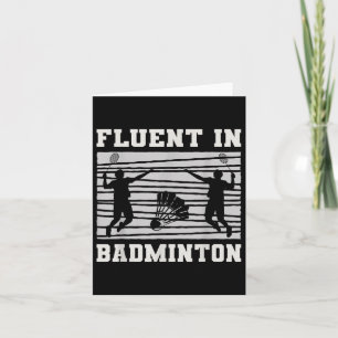 Carte Fluent Dans Les Raquettes Volants de badminton Amu