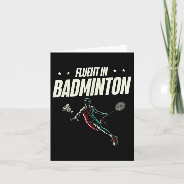 Carte Fluent In Badminton Player Shutt (Devant)