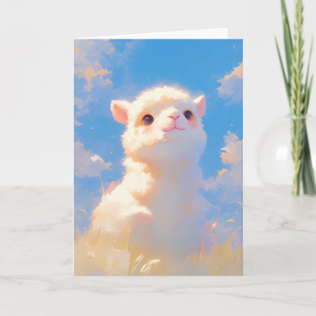 Carte Fluffy Alpaca Wonder (Devant)