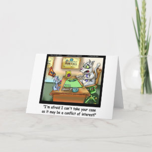 Carte Fluffy Cohen Avocate @Griffe Chat Drôle & Avocat