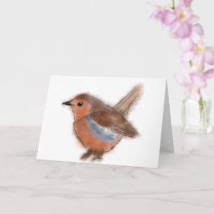 Carte Fluffy Robin 