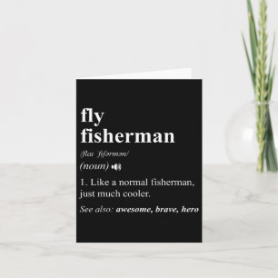 Carte Fly Fisherman Définition Drôle Pêche à la mouche
