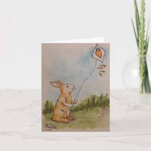 Carte Flying Kite Hare