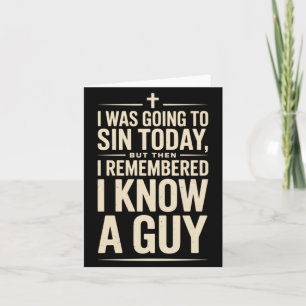 Carte Foi chrétienne Jésus Humour Bible Croyant