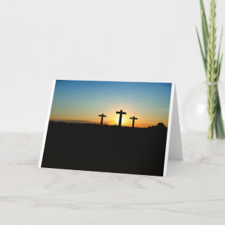 Carte Foi, espoir, et croix de Jésus-Christ d'amour
