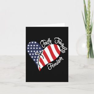 Carte Foi Famille Liberté Cœur Chrétien Patriotique 4