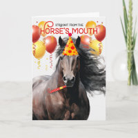 Foie Chestnut Horse Amusant Anniversaire