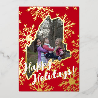 Carte Foil Maine Family