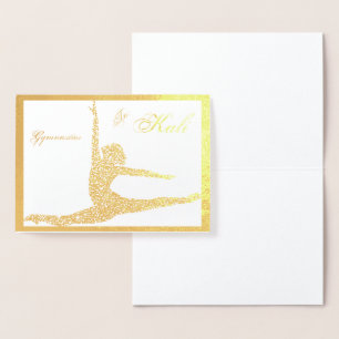 Carte Foil personnalisée Gymnastique