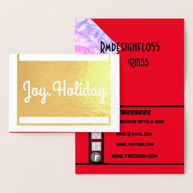 Carte Foil RMdesignflo55 (Affichage)